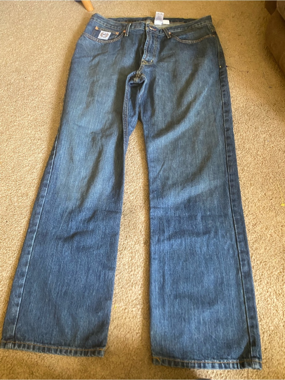 Cinch White Label Men's Relaxed Straight Jeans 38x34